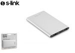. Powerbank S-Link Powerbank Ip-P22 4000Mah 2Xusb 1A/2.1A Aluminiowy Silver