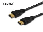 Kabel HDMI Savio CL-05 2m, czarny, złote końcówki, v1.4 high