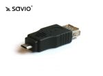 . Adapter USB Savio CL-15 USB 2.0-żeński - micro USB-B męski