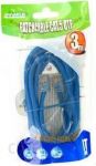 . 4World kabel krosowy RJ45, bez osłonki, Cat. 5e UTP, 3m, niebieski (04719)